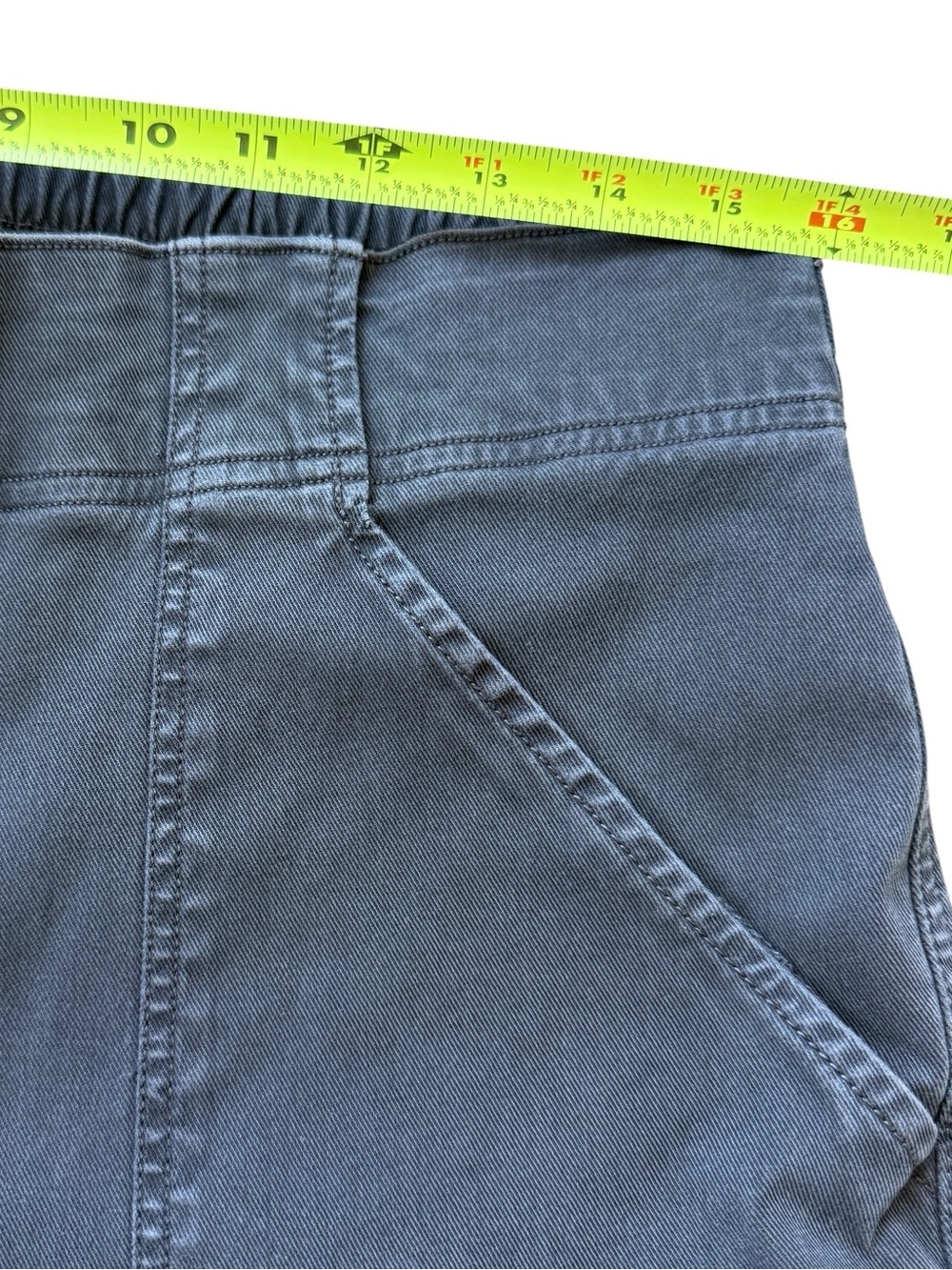 SPANX Plus Size Stretch Twill Utility Jogger Pants Gray Tapered Cargo 1X Travel - Picture 9 of 16